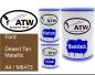 Preview: Ford, Desert Tan Metallic, A4 / M6473: 500ml Lackdose + 500ml Klarlack + 250ml Härter - Set, von ATW Autoteile West.